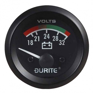 0-523-72 Durite 24V Illuminated Battery Condition Meter or BDI 52mm Diameter