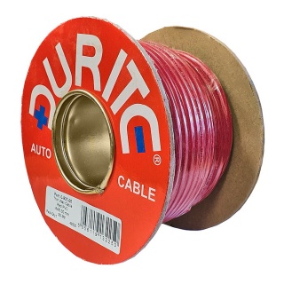 0-937-05 30m x 6.00mm Red 50A Single-core Thin Wall Auto Electrical Cable