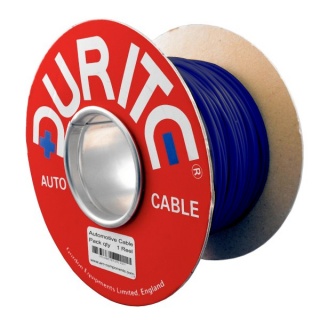 0-941-02 50m x 0.65mm Blue 5.75A Auto Single-core Electric Cable