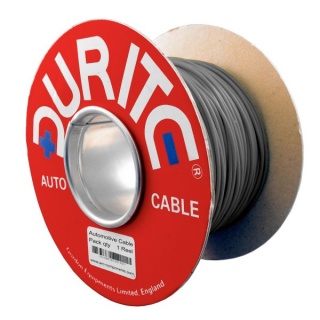 0-942-09 50m x 1.00mm Grey 8.75A Auto Single-core Cable