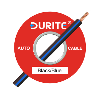0-942-12 50m x 1.00mm Black-Blue 8.75A Auto Single-core Cable