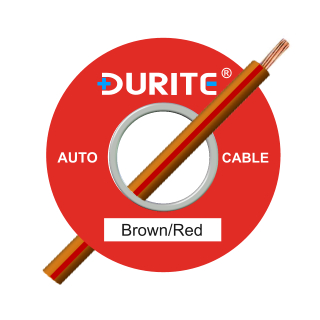 0-942-35 50m x 1.00mm Brown-Red 8.75A Auto Single-core Cable