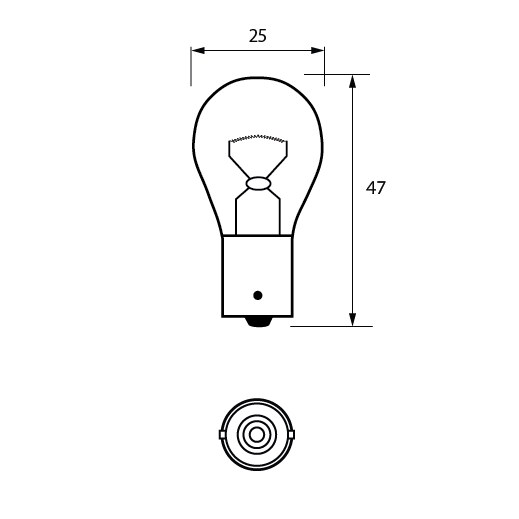 Durite Single Contact V W Ba S Automotive Bulb