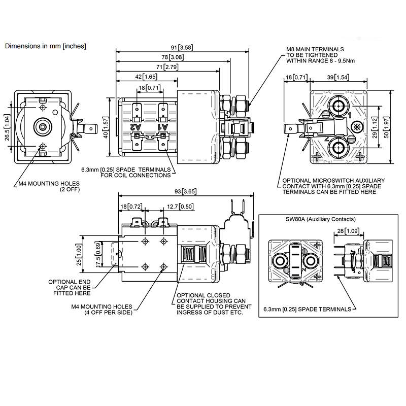 Sw Albright Single Acting Vac Spst Contactor A