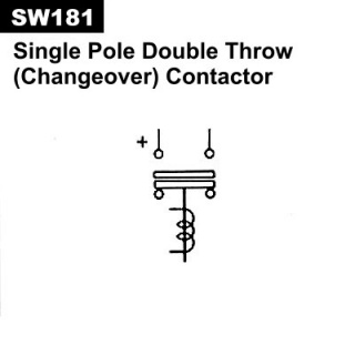 SW181B-2 Albright 12V Single-pole Double-throw Solenoid Contactor - Continuous