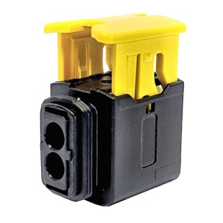 0-012-04 Durite MCP 2-Pin Waterproof Connector - 2.8mm Female Terminals