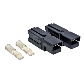 0-014-51 Pair of High Current Black Connectors 1-way 75A