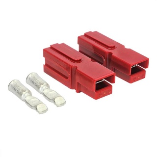 0-014-55 Pair of High Current Red Connectors 1-way 75A