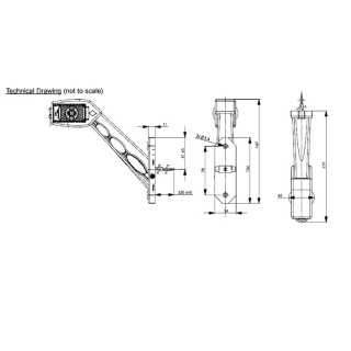 0-172-75 12V-24V Red-White-Amber Oblique RH LED Outline Marker Lamp