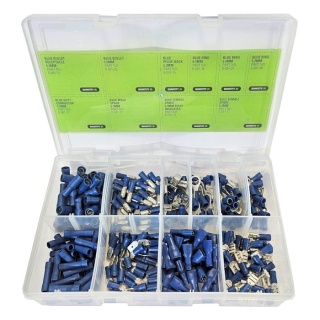 0-203-02 Durite Assorted Box of Pre-insulated Blue Terminals