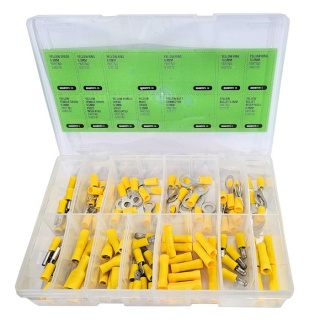 0-203-03 Durite Assorted Box of Pre-insulated Yellow Terminals