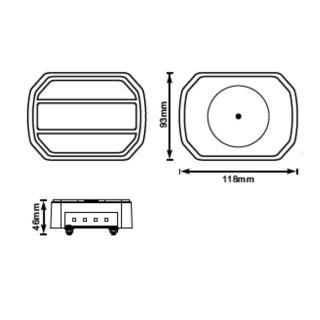 0-294-60 12V-24V LED Trailer Light with Progressive DI - RH