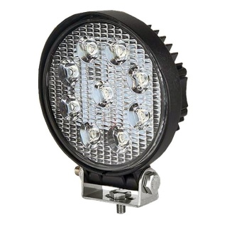 0-420-47 Durite 12V-24V DC 9 x 3W LED Round Work Lamp - IP67