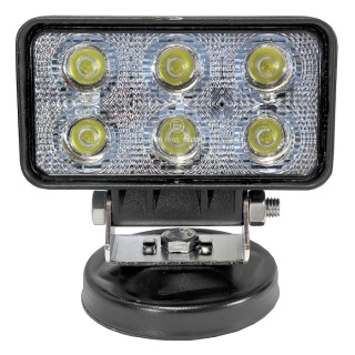 0-420-72 12V-24V 6 x 3W LED Compact and Powerful Magnetic Work Lamp