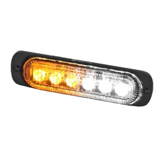 0-441-67 Durite R10 High Intensity 6 Amber & White LED Warning Light