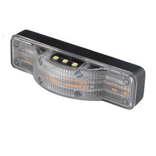 0-441-85 LED Warning Light With White License Plate Lamp