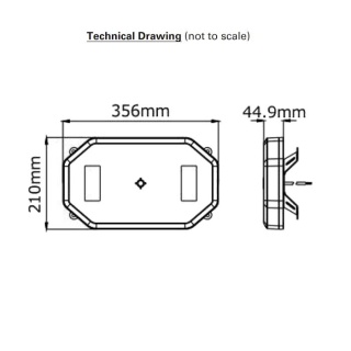 0-443-31 Durite 12V-24V Premium R65/R10 4-Bolt 1FT Light Bar