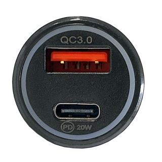 0-601-92  12V Cigarette Lighter Plug to 2 Lighter Sockets and USB