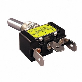 0-603-10 On-Off Single-pole Amber LED Toggle Switch 10A