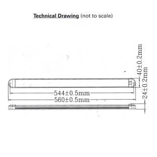 0-668-34 Durite White 12V-24V 94-LED Linear Interior Lamp