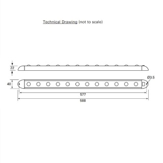 0-668-35 Durite White 12V-24V 12 x 1W LED Roof Lamp With Switch