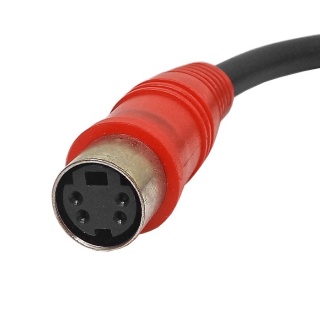 0-775-85 Durite Red CCTV Adaptor - Screw-Fit Camera to Push-Fit Lead