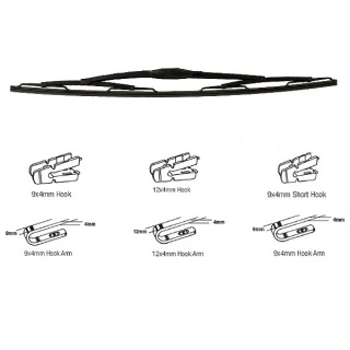 0-896-03 24'' 600mm Commercial Vehicle Wiper Blade - Short Hook Fitting