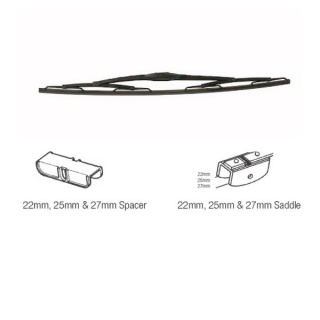 0-896-14 Heavy-Duty 36 Inch 900mm Wiper Blade - Bolt and Spacer Fitting