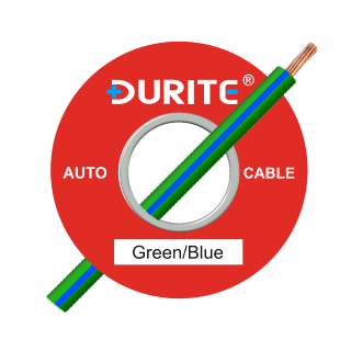 0-932-42 100m x 1.00mm Green-Blue 16.5A Auto Single-core Cable