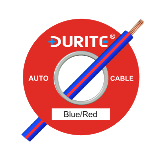 0-942-25 50m x 1.00mm Blue-Red 8.75A Auto Single-core Cable