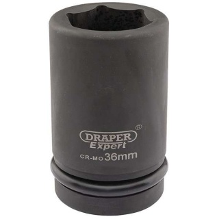 05150 | Draper Expert HI-TORQ® 6 Point Deep Impact Socket 1'' Square Drive 36mm