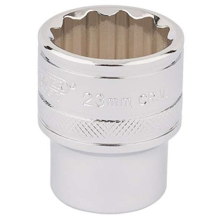 33370 | Draper HI-TORQ® 12 Point Socket 1/2'' Square Drive 23mm