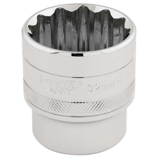 33593 | Draper HI-TORQ® 12 Point Socket 1/2'' Square Drive 32mm