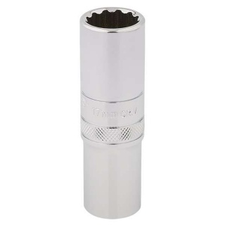 33735 | Draper HI-TORQ® 12 Point Deep Socket 1/2'' Square Drive 17mm