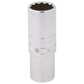 33787 | Draper HI-TORQ® 12 Point Deep Socket 1/2'' Square Drive 20mm