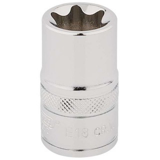 34340 | Draper TX-STAR® Socket 1/2'' Square Drive E18