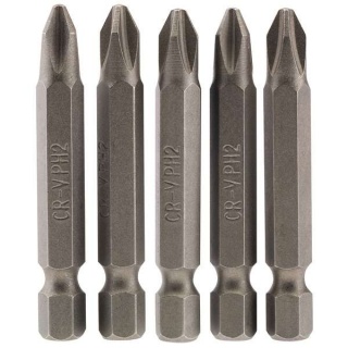 64288 | Cross Slot Insert Bit 1/4'' Hex 50mm Long No.2 (Pack of 5)