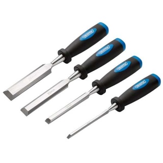 83351 | Soft Grip Bevel Edge Wood Chisel Set (4 Piece)