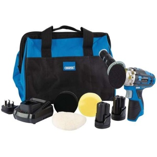 99725 | Draper Storm Force® 10.8V Power Interchange Mini Polisher Kit 2 x 1.5Ah Batteries 1 x Charger 1 x Bag