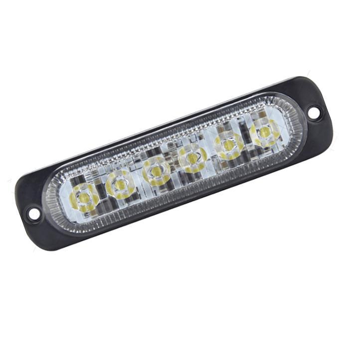 0-441-67 Durite R10 High Intensity 6 Amber & White LED Warning Light