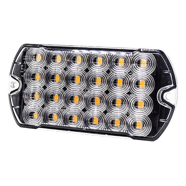 0-441-77 R10 R65 High Intensity 24 Amber LED Warning Light (19 Flash Patterns)