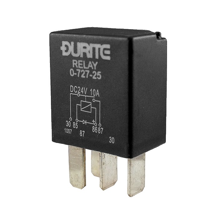 Durite 24V 10A Make and Break Relay with Diode | Re: 0-727-25