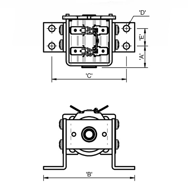 2072-447 | Albright DC88 and DC92 Solenoid Mounting Brackets