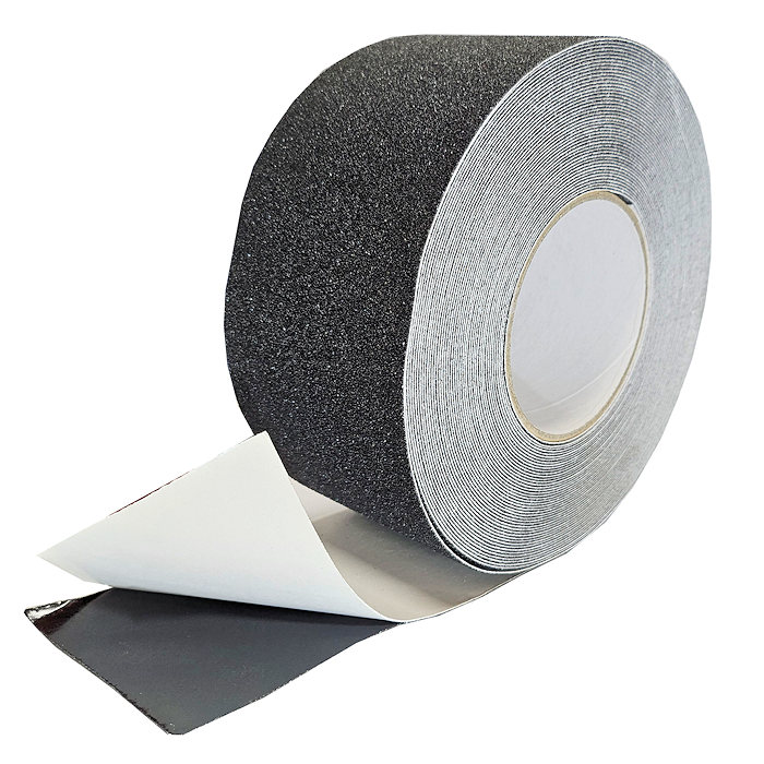 75mm Wide Black Anti-Slip Self-Adhesive Tape | Re: HC010026