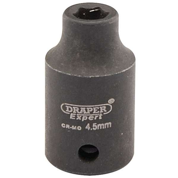 05003 | Draper Expert HI-TORQ® 6 Point Impact Socket 1/4'' Square Drive 4.5mm