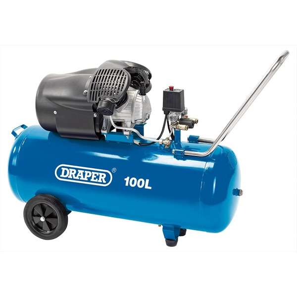 65396 | 100L Direct Drive V-Twin Air Compressor 2.2kW/3hp