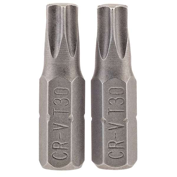 66435 | Draper TX-STAR® Insert Bit 1/4'' Hex 25mm Long T30 (Pack of 2)