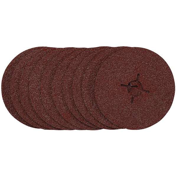 68377 | Fibre Sanding Discs 115mm 36 Grit (Pack of 10)