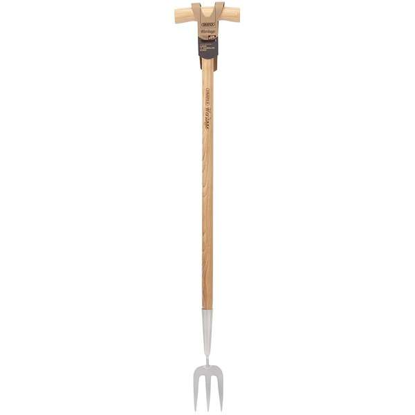 99031 | Draper Heritage Stainless Steel Fork With Ash Long Handle