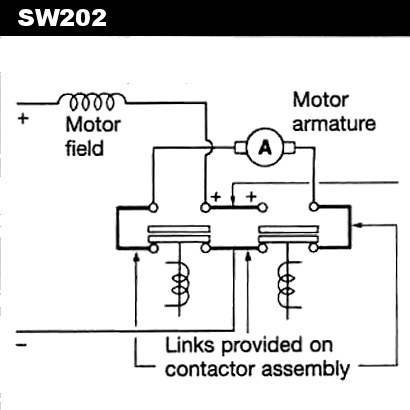 SW202-36 Albright 72V Motor-reversing Contactor - Continuous